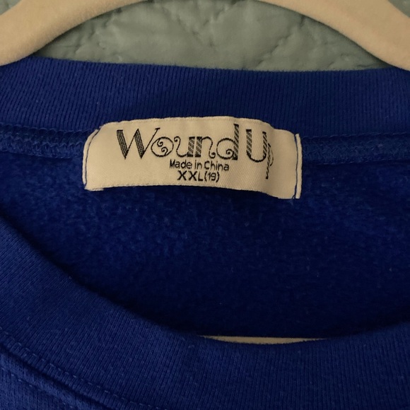 NEW “Busy doing nothing” Blue Sweatshirt size XXL (19) - Picture 6 of 6